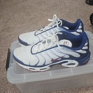 Nike Air Max Plus Patriot Red White Blue Shoes Men's